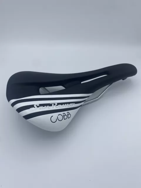 Cobb San Remo Saddle Black White Cycling Touring Bicycle Seat Brand New $245