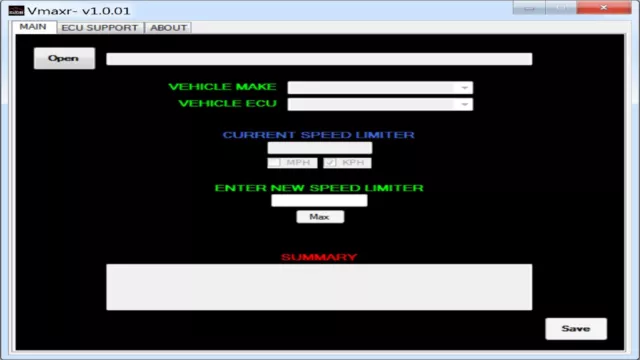 VMAXR ECU Speed Limit / Limiter Removal Remap Software