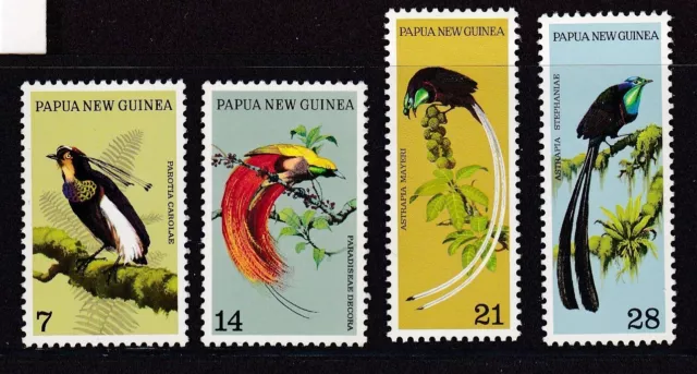 Papua New Guinea Stamp Birds Set Scott # 365-368 Never Hinged Unused  1973