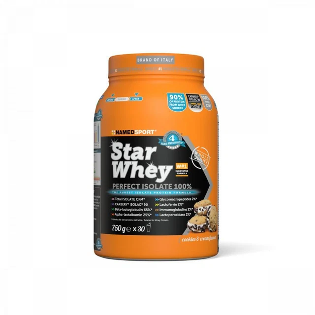 NAMEDSPORT Polvere NAMEDSPORT Star Whey Isolate Cookies & Cream 750g