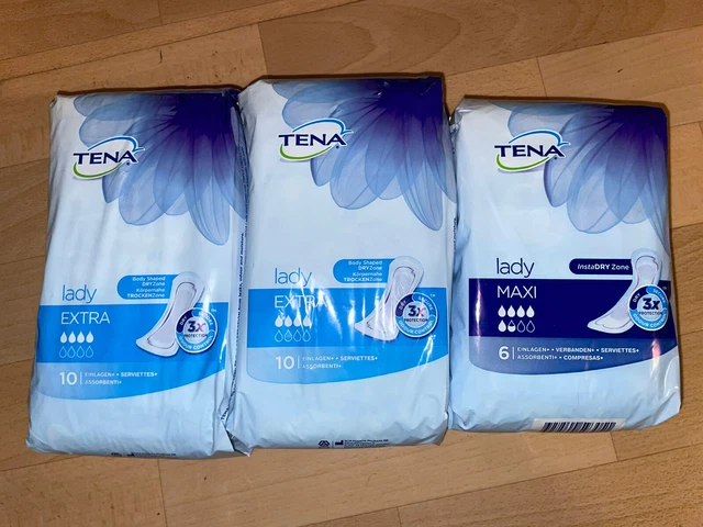 Tena Lady Maxi 6x und Lady extra 19x Damen Einlagen Slipeinlagen