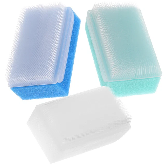 3 piezas Cepillo para el cabello para bebé Baño Bebé Esponja Cuero Limpiador Color Champú Cuna