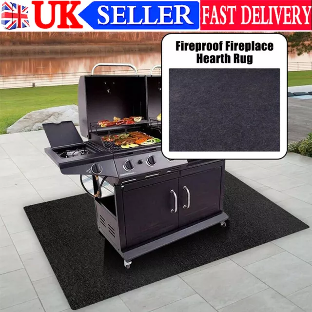 Fireproof Heat Mat Floor Protective-Mat Fire Pit Pad Flame Proof Resistant BBQ