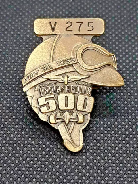 Vitg 1999 Indianapolis 500 V275 Silver Pit Badge A.J. Foyt Kenny Brack Indy 500