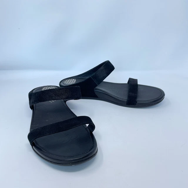 FitFlop Banda FF2 Collection Women's Black Sandals Size 41 US 10 Slip On Comfort