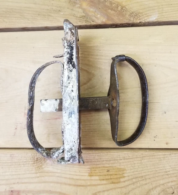 Antique Original Barn Door Latch Swinging Door, Shed Latch with D-Handle Salvage