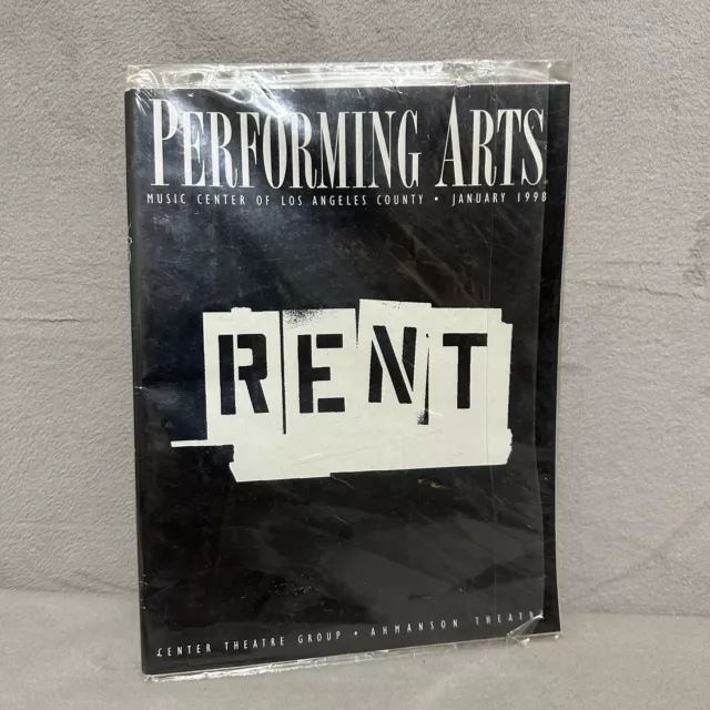 Neil Patrick Harris Broadway RENT Souvenir Program Los Angeles 1998 Ahmanson