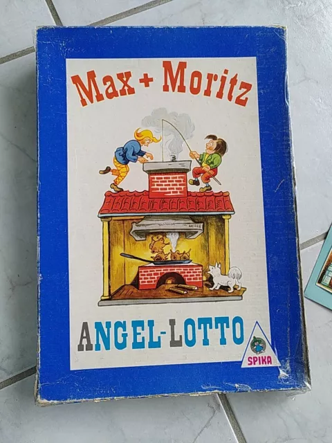 DDR SPIKA Spiel " Max und Moritz " Brettspiel Angel Lotto Gesellschaftsspiel