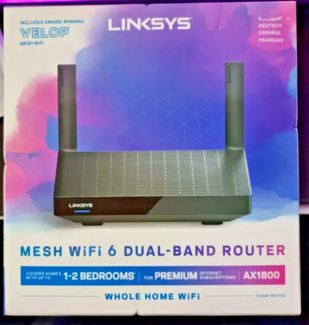 Linksys Mr7350 Dual Band Mesh Ax1800 Wifi 6 Router