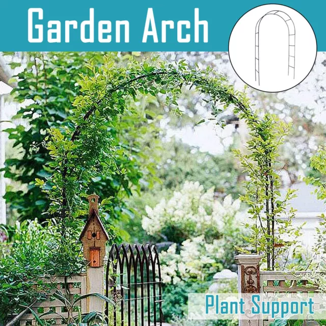 Garden Arch Climbing Plants Support Flower Arbour Pergola Trellis Archway Party