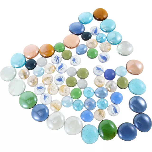Glasedelsteine Kieselsteine Aquarienkies Seeglas Basteln Glasfelsen Sand 500g-BU