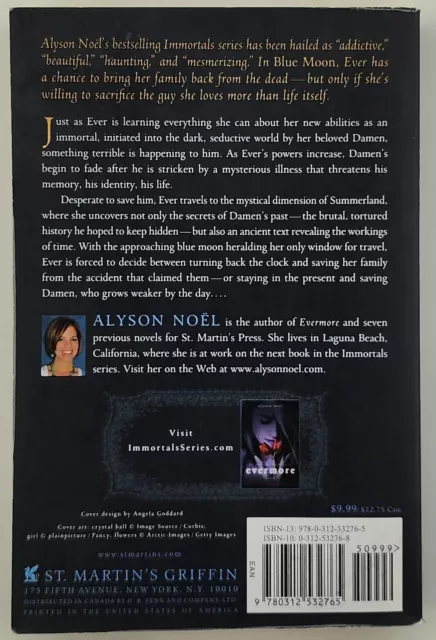 Blue Moon (Immortals Series #2) by Alyson Noel 2