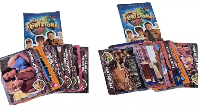 1993 Topps The Flintstones Movie Trading Cards Opened Pack Lot Of 2 Packs
