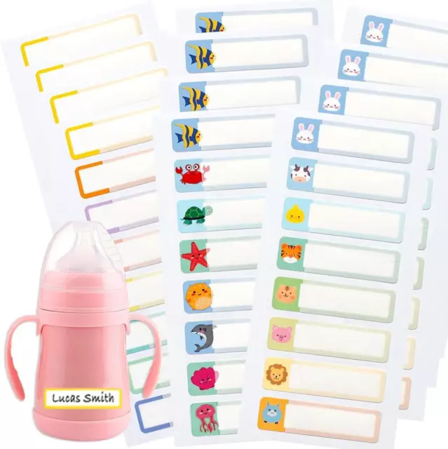 Baby Bottle Labels for Daycare, 96PCS Waterproof Name Labels Name Stickers