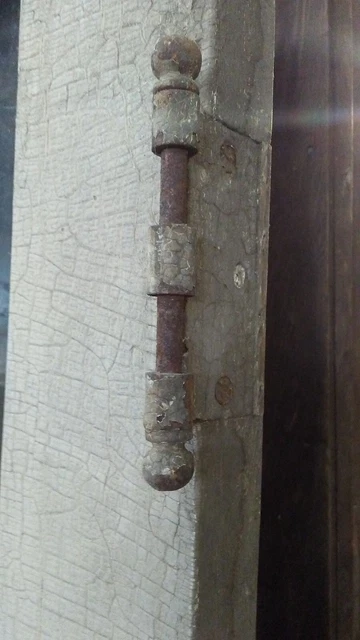 Antique Vintage Wood Wooden Exterior Entry Door With Window *FOR RESTORATION* 5