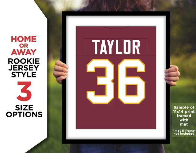 SEAN TAYLOR Rookie Jersey Photo Art WASHINGTON REDSKINS - 8x10 11x14 or 16x20