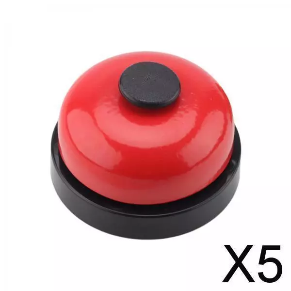 5X DIY Accessories Metal Bell Busy Board Bell Sensory Toys Indoor Play Game red