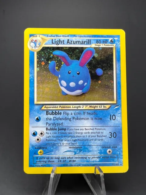 Light Azumarill 13/105 - Neo Destiny - Holo Pokemon TCG Card WOTC LP (E924)