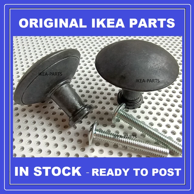 IKEA HEMNES KNOBS & screws LARGER size diameter 32mm standard knob ...