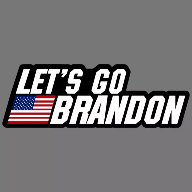 USA FLAG Let's Go Brandon Sticker Car Vinyl Decal FJB Fck Joe Biden President