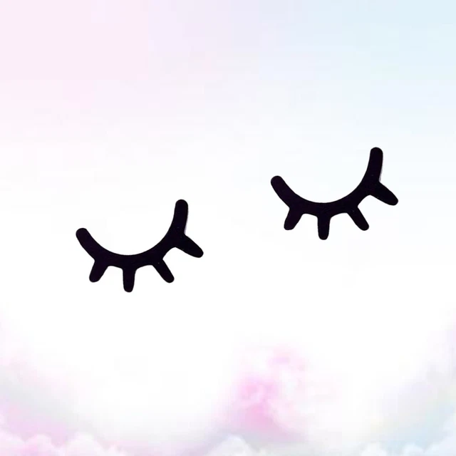 Bedroom Wall Sticker Sleeping Eye Decal Living Decor Cute Sleepy Eyes