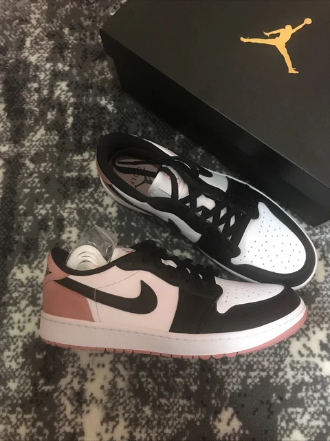 Jordan Da Rosa NUOVISSIMO JORDAN 1 rosa ruggine da golf UK 9,5 100% autentico EUR 117 ...