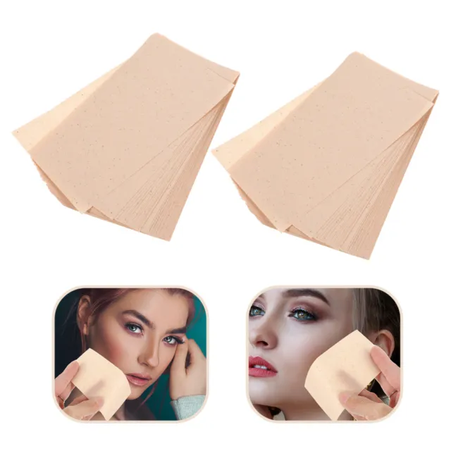 3 Boxes Papier Tragbares Öllöschpapier Ölabsorbierende Gewebe Make-up-Zubehör