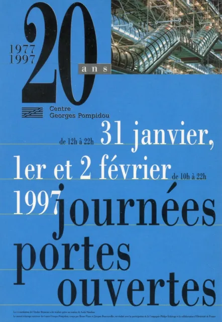 Cpsm /  Carte Postale / Le Centre Georges Pompidou Fete Ses 20 Ans