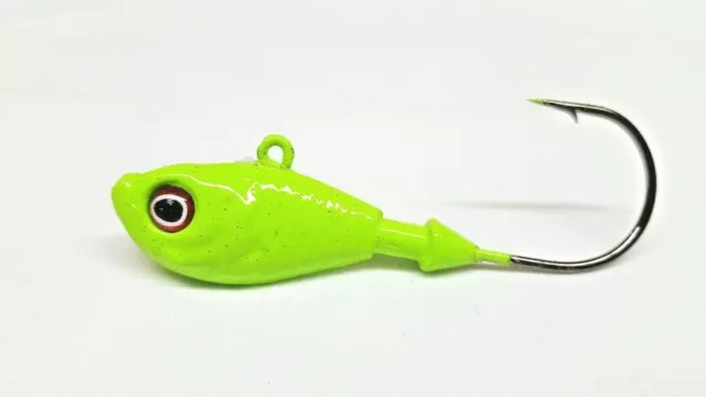 "Ultra Minnow" Painted Jig Heads Swimbait Lure Ultra Point Hook- 5CH & 5WH 3