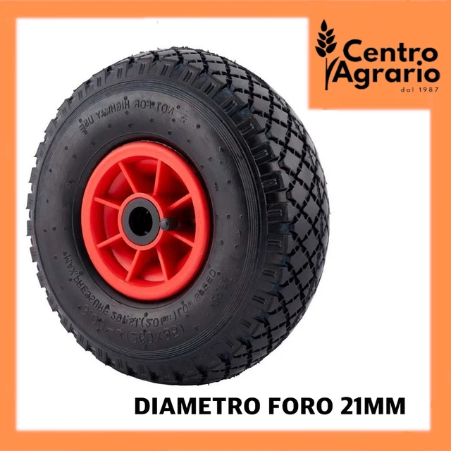 Ruote In Poliuretano Per Carrello Portasacchi UTILIA - Set 4 Pezzi Modello 300