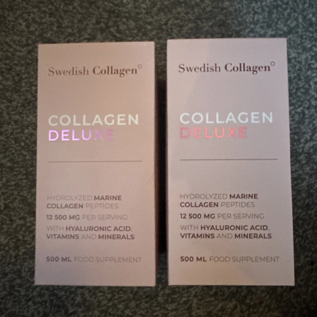 Lot De 2 Bouteilles Swedish Collagen Deluxe Saveur Baies Sauvages - Collagène Liquide (DLUO 09/2026)