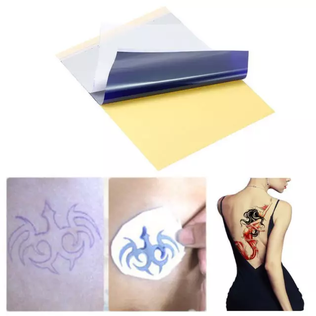 20Pcs A4 Tattoo Thermal Carbon/Copy Stencil Transfer Paper Tracing Set UK