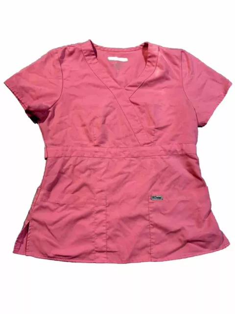Barco Greys Anatomy Scrub Top/Shirt Women’s Medium V-Neck w/Pockets Free Ship!