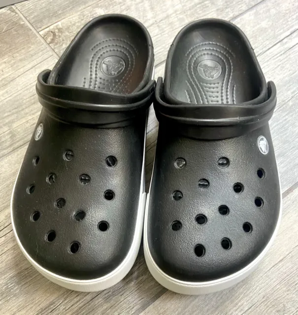 Crocs Men's 8 Women's 10 Classic Clogs Slip On Shoes Waterproof Sandals Black