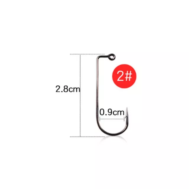 Fish Hooks Fishing Wire 100pcs 90 Degree Long Shank Saltwater Freshwater