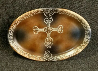 18 cm Jean paul Baudoin Breton Ceramique Contemporaine décor Mariés Breton tryskell 