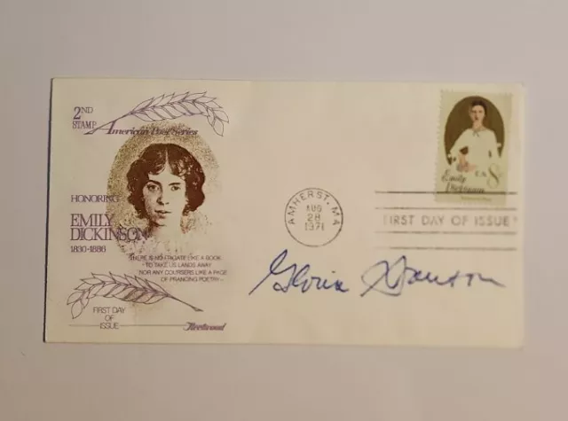 Gloria Swanson Beckett BAS COA Autograph Signed Movie Actress Sunset Boulevard