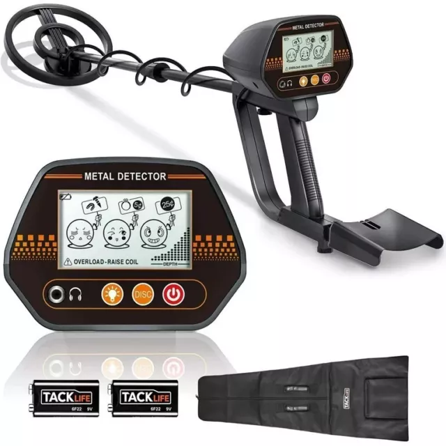 Tacklife Metal Detector 3 Audio Tone & DISC Modes Adjustable Metal MMD02