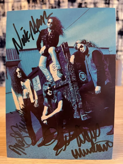 Megadeth Genuine Fan Club Signed Photograph