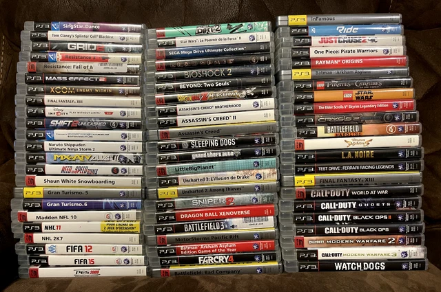 Lot De 33 Notices PS3 (Uncharted, GTA, Star Wars, Guitar Hero, Tekken...) - FR