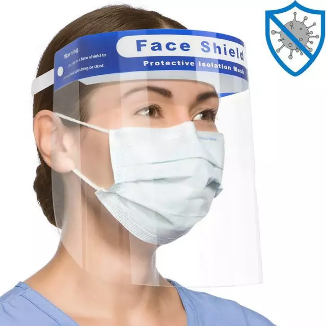 Safety Full Face Shield Reusable Washable Protection Cover Face Mask Anti-Splash