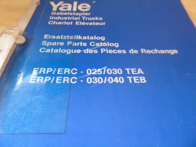 Ersatzteilliste Yale Gabelstapler ERP/ERC 025/030 TEA - 030/040 TEB 2