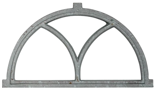 Fenster grau Stallfenster Eisenfenster Scheunenfenster Eisen 55cm Antik-Stil (f)