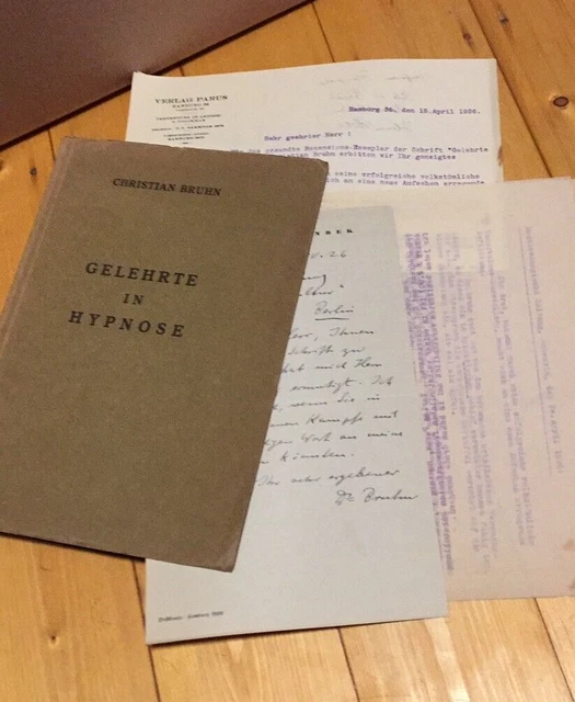 ERSTAUSGABE: Thomas Mann/Bruhn. Gelehrte in Hypnose 1926 BEILAGEN!
