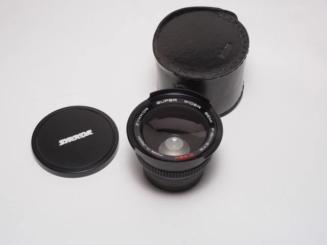Convertidor de ojo de pez semi ancho Zykkor 0,42x complemento de lente 55 mm