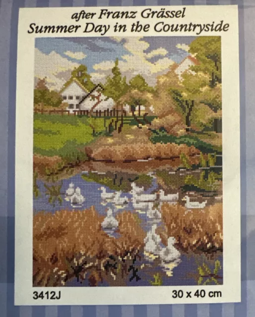 Printed needlepoint Tapestry Gobelin 30x40 cm Summer Day Orchidea