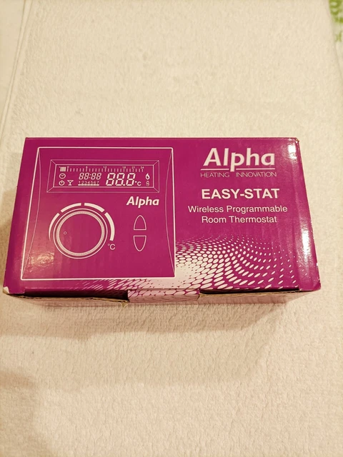 ALPHA EASY STAT 7.2000050 Digital Wireless RF Programmable Room Thermostat  Used £65.00 - PicClick UK