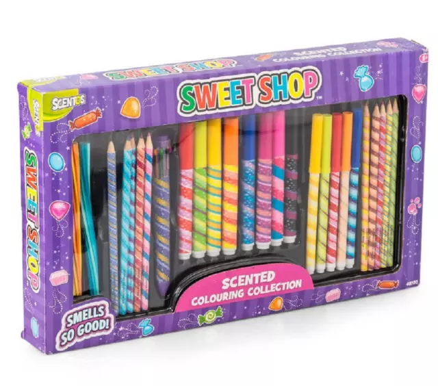 Scentos Scented Markers for Kids Ages 4-8 - Fine Tip Markers for School,  Draw