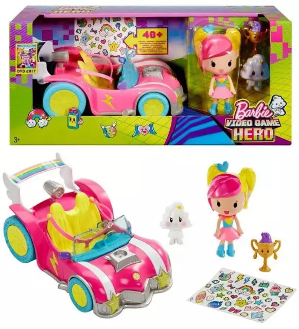 Barbie Nel Mondo dei Video Game Hero con Auto e Accessori - Mattel DTV18