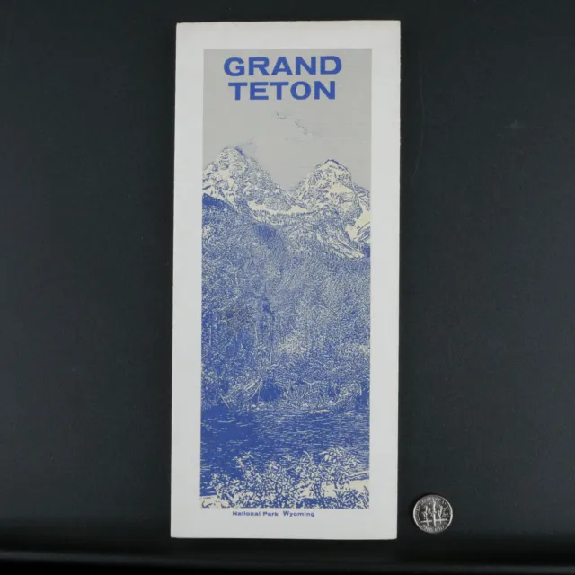 1966 Grand Teton National Park Pamphlet & Map Wyoming